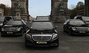 Belgium , Brussels flottes Limostar 3 Mercedes class E couleur noir